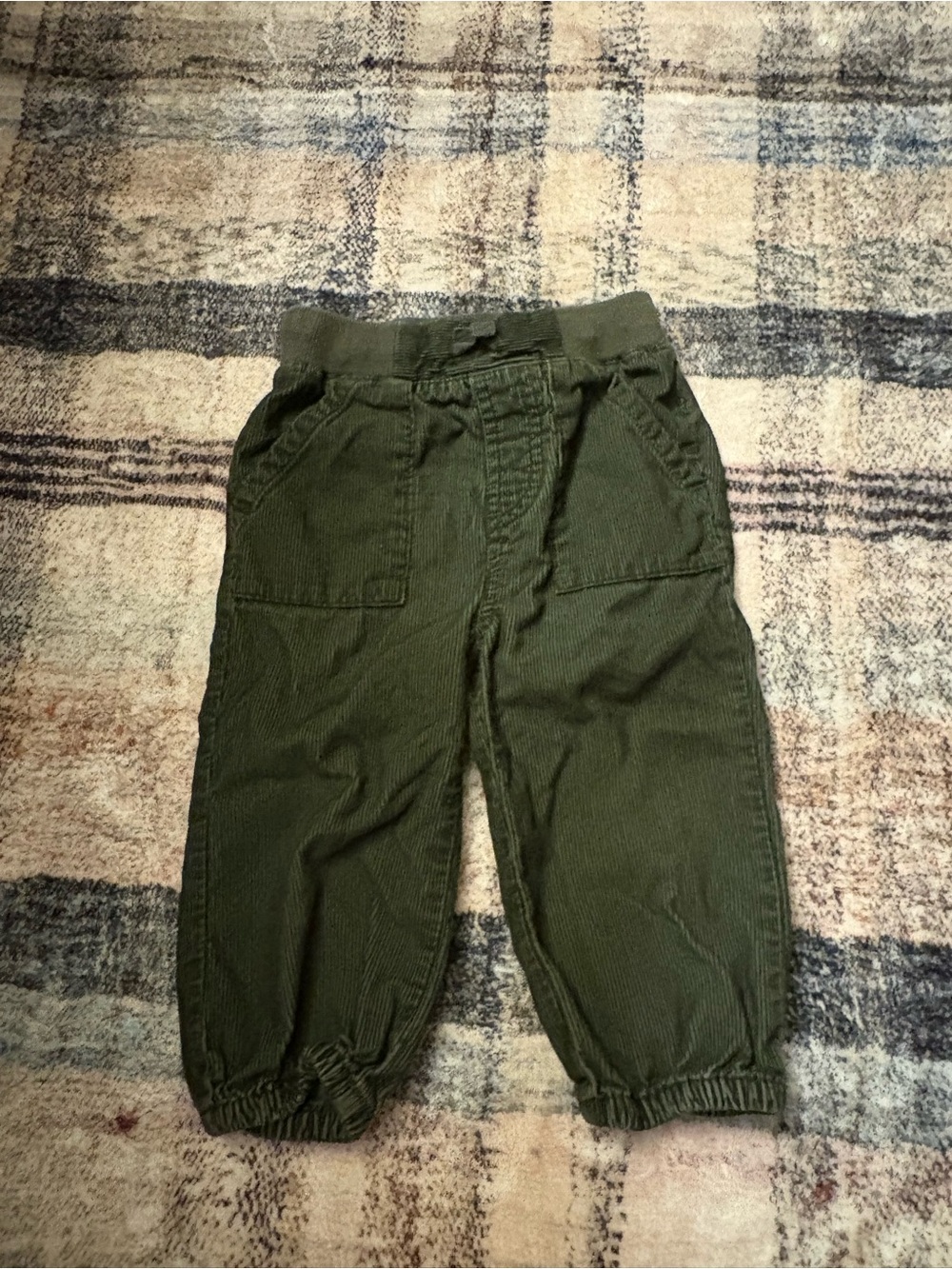 Hanna Andersson Olive Green Corduroy Pants